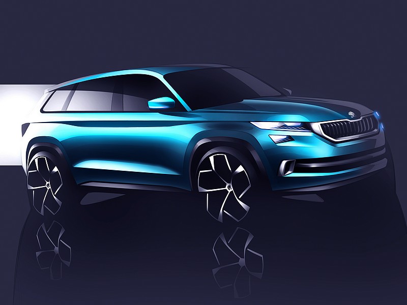 Designová studie SUV Škoda VisionS 